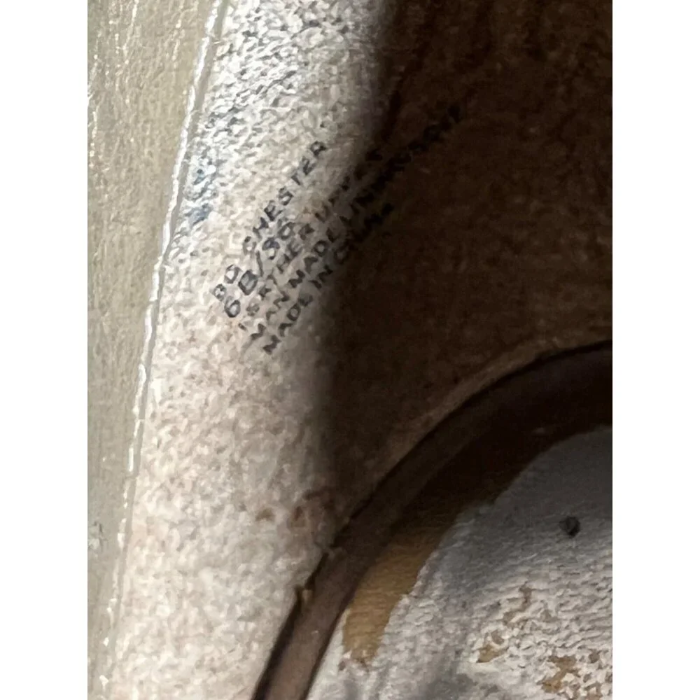 BCBGIRLS CHESTER Womens Boots Leather 6B Brown Straps Factory Distressed - Picture 8 of 10